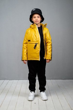 Куртка-анорак для мальчика горчица