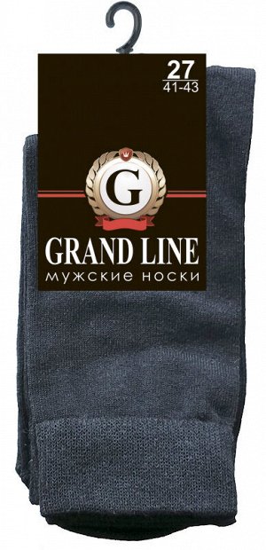 КОМПЛЕКТ мужских носков GRAND LINE (М-130/131, 2 пары/50 в уп.), р. 27