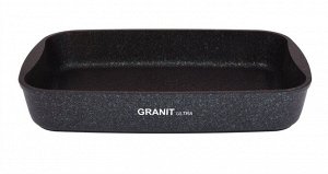 Противень антипригарный литой 33,5х22х5,5см Granit ultra blueТМ KUKMARA