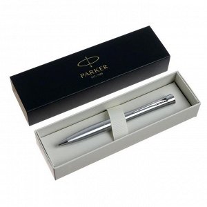 Ручка шариковая Parker Urban Core K314 Metro Metallic CT М, 1.0 мм, корпус из латуни, синие чернила (2143641)