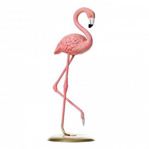 Сувенир полистоун &quot;Розовый фламинго - изящный&quot; 17,5х6,5х6,3 см