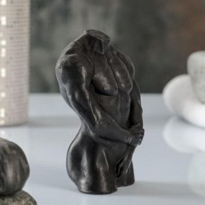 Фигурное мыло "Мужской торс №2" черное, 135гр