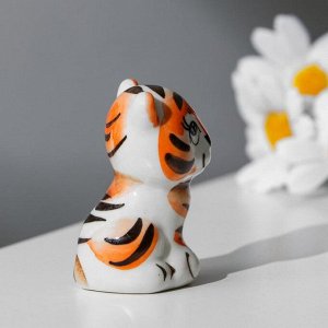 Сувенир "Тигр", гжель, цвет