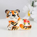 Сувенир &quot;Тигр Серёжа&quot;, гжель, цвет