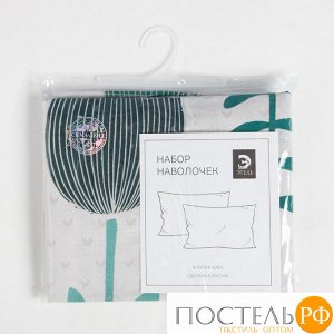 Комплект наволочек Этель Summer flowers 50х70 см-2 шт, бязь 125гр/м2