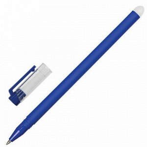 Ручка стираемая гелевая STAFF ERASE, СИНЯЯ, + 5 сменных стержней, узел 0,5 мм, линия письма 0,35 мм, 143657