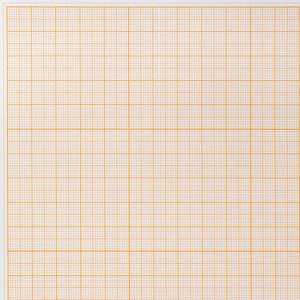 Бумага масштабно-координатная (миллиметровая), папка А3, оранжевая, 10 листов, 65 г/м2, STAFF, 113486