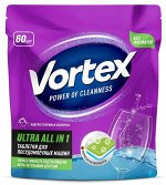 VORTEX Экологичные таблетки для  посудомоечных машин Ultra All in 1, 60шт