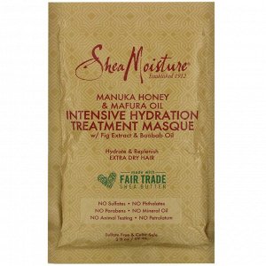 SheaMoisture, маска для интенсивного увлажнения волос с медом манука и маслом мафуры, 59 мл (2 жидк. унции)