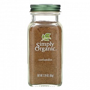 Simply Organic, Кориандр, 2,29 унции (65 г)