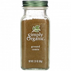 Simply Organic, Тмин, 65 г (2,31 унции)