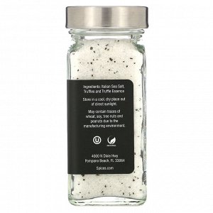 The Spice Lab, итальянская морская соль с черным трюфелем, 113 г