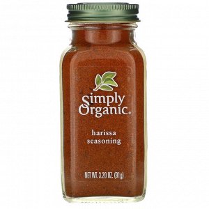 Simply Organic, приправа харисса, 91 г (3,20 унции)