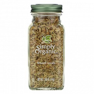 Simply Organic, Семена фенхеля, 1,90 унции (54 г)
