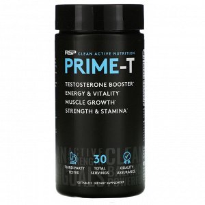 RSP Nutrition, Prime-T, Усилитель тестостерона, 120 таблеток