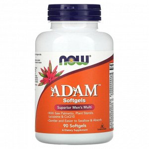 Now Foods, ADAM, эффективные мультивитамины для мужчин, 90 капсул