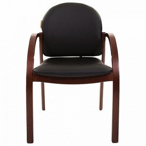 CHAIRMAN Кресло для приемных и переговорных CH-659, экокожа, черное матовое, 6066646