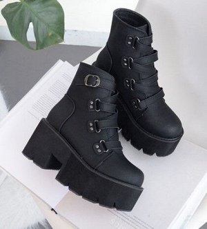 Женские демисезонные ботинки, цвет черный