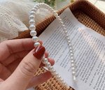 Жемчужный ободок с бусинами одного размера, 1 шт