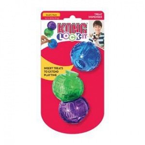 KONG игрушка для собак Lock-It мячи для лакомств, 3 шт.