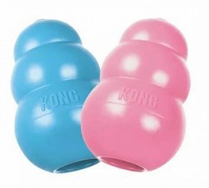 KONG Puppy игрушка для щенков классик M 8х5 см средняя цвета в ассортименте: розовый, голубой