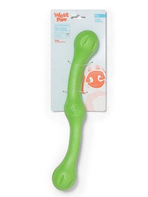 West Paw Zogoflex игрушка для собак перетяжка Zwig 35 см салатовый