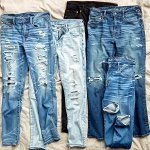 Американские джинсы, разные образы на осень