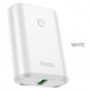 Портативный аккумулятор HOCO Q3 Mayflower, 3A, 10000 мА⋅ч, белый, светодиодный дисплей Power Bank