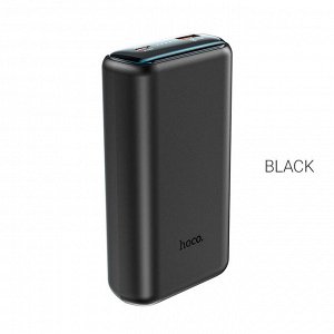 Портативный аккумулятор HOCO Q1A Kraft, 3A, 20000 мА⋅ч, черный, светодиодный дисплей Power Bank