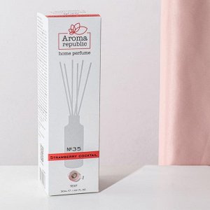 Диффузор ароматический AROMA REPUBLIC, 30 мл, "Strawberry cocktail"