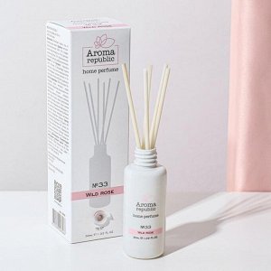 Диффузор ароматический AROMA REPUBLIC, 30 мл, "Wild rose", дикая роза и ландыш