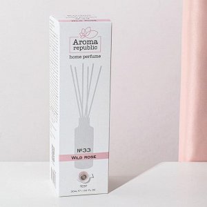 Диффузор ароматический AROMA REPUBLIC, 30 мл, "Wild rose", дикая роза и ландыш