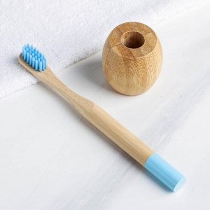 Зубная щетка с подставкой "Голубая лагуна", 4,3 ? 18,5 ? 4,3 см