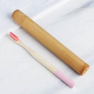 Зубная щетка в бамбуковом чехле &quot;В стране чудес&quot;, 3,1 ? 24,1 ? 3,1 см