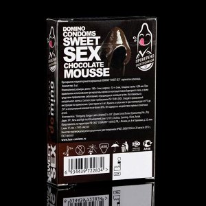 Презервативы Domino sweet sex chocolate mousse,3 шт.