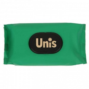 Влажные салфетки UNIS Green антибактериальные, с клапаном, 48 шт.