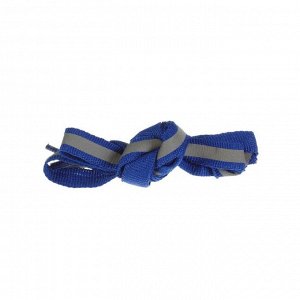 ONLITOP Шнурки для обуви, пара, плоские, со светоотражающей полосой, 10 мм, 100 см, цвет синий