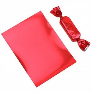 Бумага оберточная для конфет Красная 9x12,5 см, 10 листов