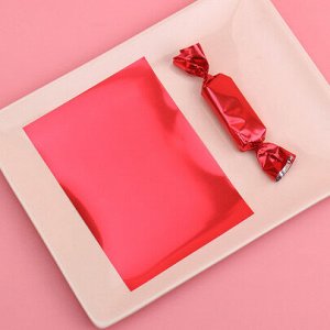 Бумага оберточная для конфет Красная 9x12,5 см, 10 листов