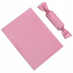 Бумага оберточная для конфет Розовая матовая 9x12,5 см, 10 листов