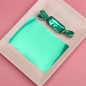 Бумага оберточная для конфет Зелёная 9x12,5 см, 10 листов