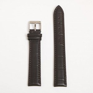 Ремешок для часов, мужской, 18 мм, фактура крокодил, удлиненный микс