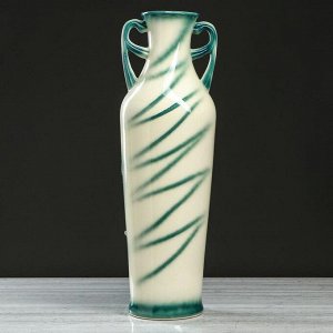 Ваза напольная "Ксения", зелёная, 70 см, керамика