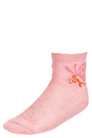 Носки для девочки с ажурным рисунком и люрексом