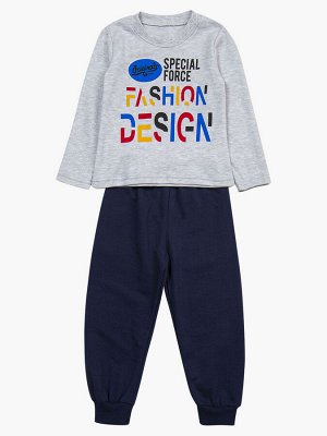 Комплект для мальчика: лонгслив, штанишки и жилет на синтепоне