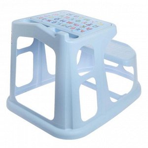 Стол-парта детская с аппликацией, 730х550х500 мм, цвет светло-голубой