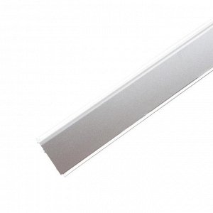 Плинтус алюминиевый прямоугольный КВАДРО С серебро 3м