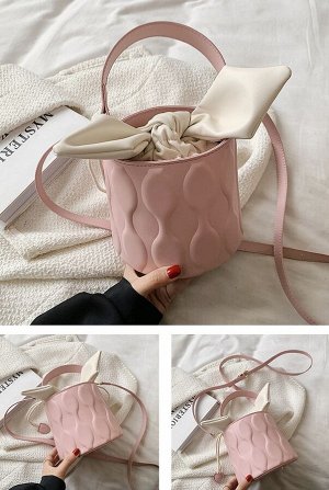 Женская сумочка-торба, цвет розовый