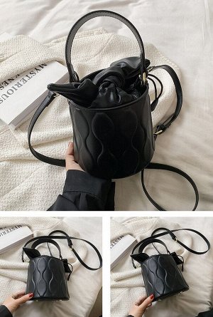 Женская сумочка-торба, цвет черный