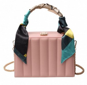 Женская сумочка-бокс, цвет розовый